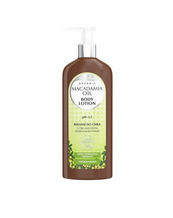 organic body lotion macadamia oil