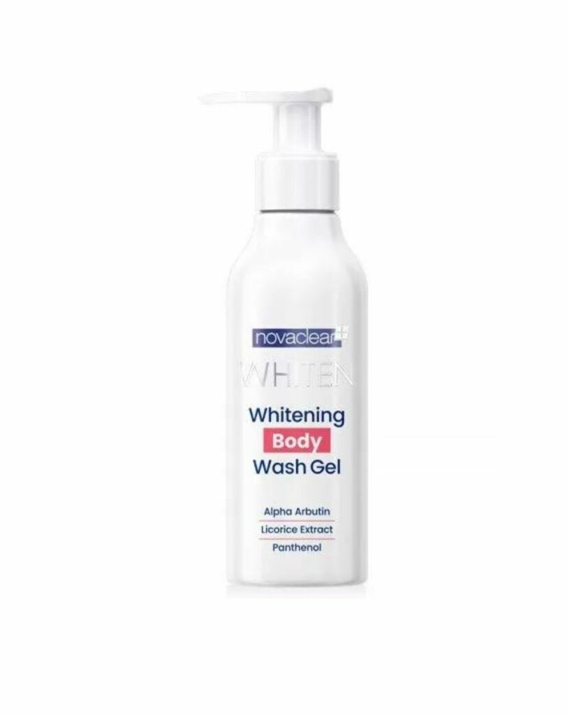 whitening body wash gel